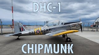 Visiting Aircraft DHC1 Chipmunk At The Royal Aviation Museum of Western Canada Winnipeg Manitoba [upl. by Rives]