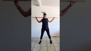 Reduce cintura y abdomen Ejercicio con Palo❤ Paola Huerta 💃 [upl. by Halette]