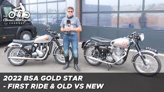 2022 BSA Gold Star  first ride review amp old vs new [upl. by Eniawtna312]