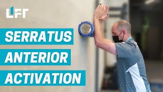 Serratus Anterior Activation with Foam Roller [upl. by Isyed]