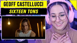 Geoff Castellucci  SIXTEEN TONS  Low Bass Singer  Cover  Singer Reacts amp Musician Analysis [upl. by Annaek407]