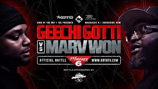 GEECHI GOTTI vs MARV WON  KOTD x TBL  CoHosted By MURDA MOOK [upl. by Nosae]