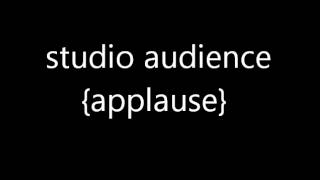 studio audience applause sound FX [upl. by Elnore]