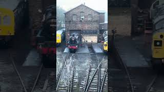 Trains At Haworth Shed 27112024 KWVR 4K [upl. by Magan]