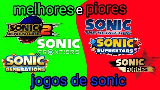 tier list dos melhores e piores jogos do Sonic the hedgehog [upl. by Aneahs]