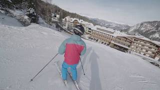 Skiing through the streets of Sonnenalpe Nassfeld [upl. by Orag544]