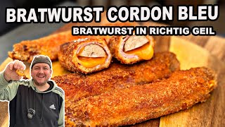 Bratwurst Cordon Bleu next Level Cordon Bleu  The BBQ BEAR [upl. by Halilad]