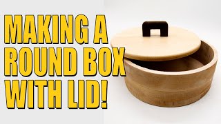 Making A Round Box With Lid [upl. by Yesnnyl]