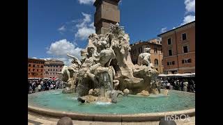 Piazza Navona Roma 🇮🇹 [upl. by Naltiac]