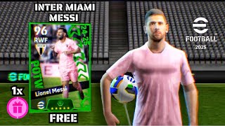 100 Working Trick To Get NEW 102 Rated POTW LIONEL MESSI in efootball 2025 Mobile  😍🔥 [upl. by Lodge57]