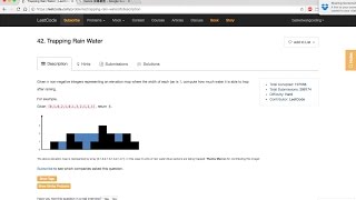 Leetcode 42Trapping Rain Water [upl. by Nnylcaj]