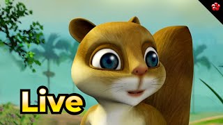 🔴 LIVE STREAM 🎬 Kathu Malayalam Cartoon Live 😻 Moral Stories and Baby SOngs 🦋 [upl. by Nywled]