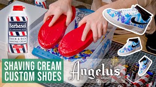 How to Marble Dye your Shoes  Angelus x Barbasol With Jake Polino [upl. by Aniar]