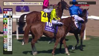 Chasing Liberty wins the Thouroughbreed Aftercare Alliane Stakes race 4 at Del Mar 11124 [upl. by Caraviello]