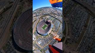 THIS SKYDIVER HAS THE BEST JOB TO LAND ON THE STADIUM PERFECTLY CREDIT Kenyonsalo [upl. by Warfore]