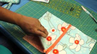 How to Make a Zipper Wristlet or Makeup Cosmetic Bag Pouch [upl. by Nirak779]