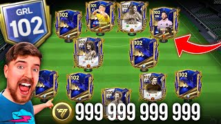 102 DE GRL  LA MEJOR PLANTILLA DEL MUNDO EN FC MOBILE 😱💰 [upl. by Adeehsar902]