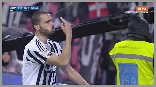 Leonardo Bonucci vs Inter Home 28022016  Best Performance of Career  Russian Commentary  HD [upl. by Bearce110]