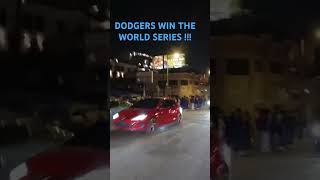 DODGER FANS celebrating 2024 WORLD SERIES [upl. by Alpers]