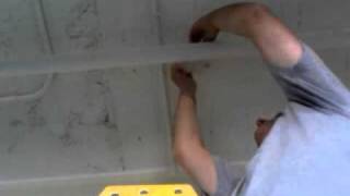 Installing Acoustic FabricWrapped Hanging Clouds from a Concrete Ceiling Deck [upl. by Ehcsrop]