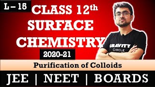 Surface Chemsitry  Purification of Colloids  L  15  JEE  NEET  BOARDS by Mrityunjay Sir [upl. by Nnyre]