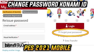 How to Change Password Konami ID  PES 2021 MOBILE [upl. by Hewes]