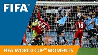 Luis Suarez on handball vs Ghana  2010 FIFA World Cup [upl. by Nemad]