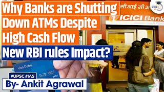 Why banks are shutting down ATMs despite high cash flow NEW RBI rules  Economy [upl. by Kenward]