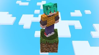 Minecraft Skyblock But You Only Get ONE BLOCK [upl. by Suoirrad]