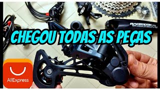 UNBOXING PEÇAS DE BIKE COMPRADAS NO ALIEXPRESS [upl. by Richella]