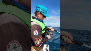 Liam Battles Another Mackerel While Fishing With His Brand New Penn Spinfisher VI6500  Sub for more [upl. by Acsot798]