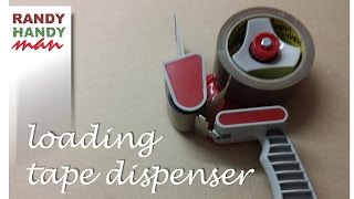 Packing tape dispenser How to load and use packing tape dispenser video [upl. by Shiri]