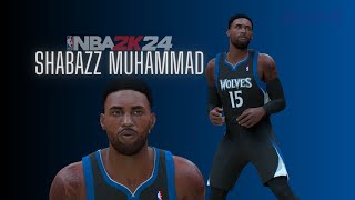 Shabazz Muhammad Face Creation NBA 2K24 [upl. by Woermer]