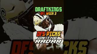 Top DraftKings Picks for DRAFTKINGS NFL WEEK 3  NFL DFS PICKS draftkingsadvice draftkingslineups [upl. by Alba]