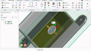 PTC Creo ElementsDirect Modeling Express Basic demo  part 1 [upl. by Ueihtam883]