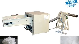 Polyester Fiber Opening Blowing Stuffing amp Filling Machine for Making Pillow and Cushion [upl. by Amasa]