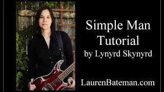 Simple Man Guitar Tutorial [upl. by Johnson]