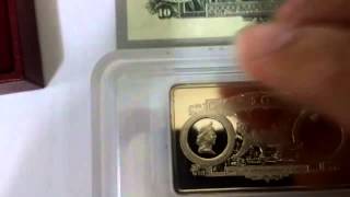 Review on Singapore Mint 1994 Straits settlement silver ingot [upl. by Adirf]