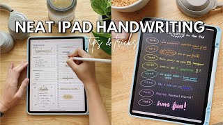 HOW TO WRITE NEATLY ON YOUR IPAD  Tips to Take Aesthetic Notes amp Improve Your Handwriting On iPads [upl. by Htebezile]