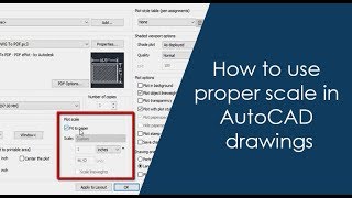 How to use proper scale in AutoCAD drawings  Part 1 of 2 [upl. by Ahsemot]