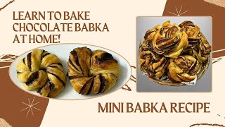 Mini Babka full detail recipe  Chocolate bread babka chocolatebread [upl. by Nawek151]