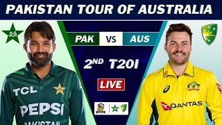 PAKISTAN vs AUSTRALIA 2nd T20 MATCH LIVE SCORES  PAK vs AUS MATCH LIVE COMMETNARY [upl. by Annoerb200]