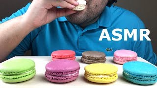 ASMR Eating Dessert MACARONS  Soft Crispy Eating Sounds  No Talking [upl. by Cilo]