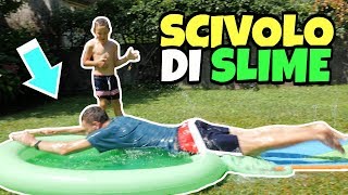 SCIVOLO DI SLIME IN GIARDINO e Battaglia Viscida [upl. by Narruc]