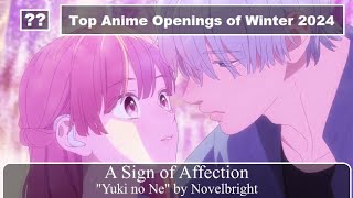 Top Anime Openings of Winter 2024 [upl. by Pelagia]