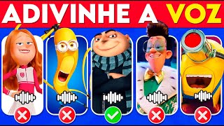 🤩DE QUEM É A VOZ  VERSÃO MEU MALVADO FAVORITO 4 🍌🤓🔊  tubaquiz quiz minions divertidamente2 [upl. by Anivek762]