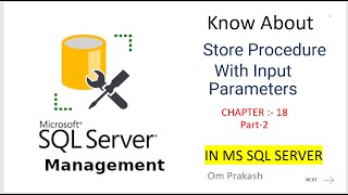 Store Procedure With input Parameter Part 2 [upl. by Adihsar]