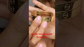 scratches Cartier love bracelets [upl. by Iona372]