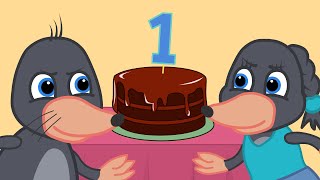 Benny Mole and Friends  Who will eat the cake faster Cartoon for Kids [upl. by Leirud507]