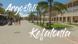 Argostoli Town Kefalonia walking tour [upl. by Atinrehs]